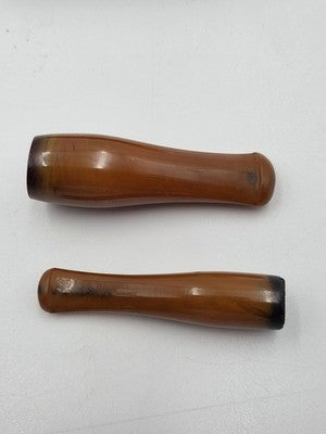 19th C Antique Victorian Natural Amber Cigar Cigarette Holders Cased Smoking Set