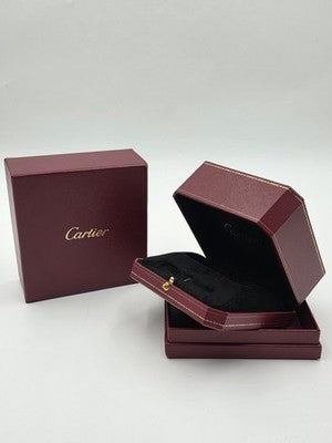 Vintage Watch Box Cartier Original Luxury Empty France Square Red Collectibles