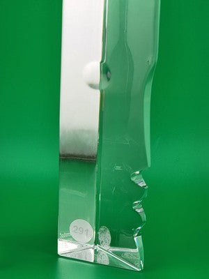 Pair Of Baccarat Crystal "Encounter" Sculpture. Robert Rigot France. VG Cond.