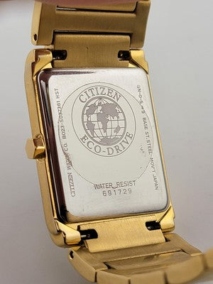 Vintage Citizen Women's EW9342-54E Eco-Drive Gold-Tone Diamond Watch #155. Works