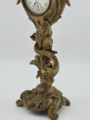 Antique 19th C Jennings Brothers Art Nouveau “Holly” Clock 1891. Spring Broken