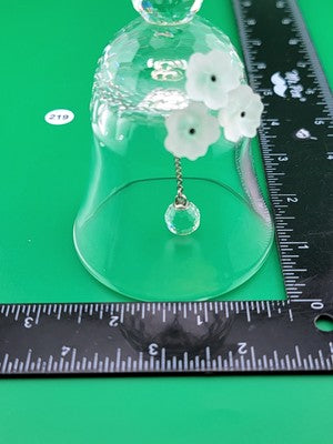 Vintage Swarovski Retired Crystal Dinner Table Bell 1981 5.75" Austria. VG Cond.