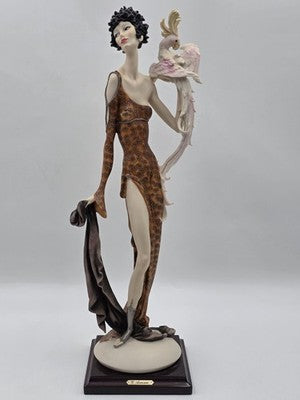 Giuseppe Armani Lady With Parrot 616/C Hand Signed LE 262/5000 Box COA Italy