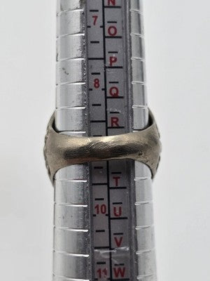 Antique Handcrafted Men Sterling Silver 925 Natural Dark Aqeeq Agate Ring Sz 9.