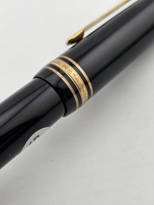 Montblanc 149 Fountain Pen, Tri-color 18C Broad Nib, late 1960s-Exc Condition