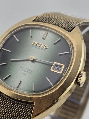 Rare Vintage 1980's Seiko 23j  Hi-Beat 2418-7039 Automatic Unisex Watch. Works.