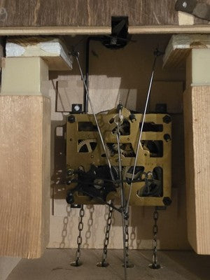 Vintage Birds Nest Cuckoo Clock by August Schwer Regula 1-day Movement. Read.