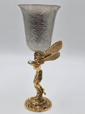 Rare K Dopita Studio Fairy Goblet Ltd Ed 221/300 Hand Made Tin Alloy Copper Art