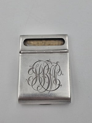 Rare Antique Tiffany & Co. Sterling Silver 925 Hinged Flip Matchbook Cover Case