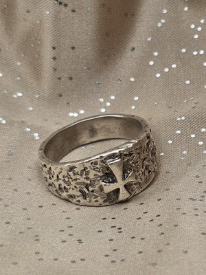 RETIRED RARE MENS James Avery “Mark Of The Cross” Sterling Silver Ring Size 11