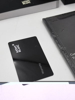 Genuine OEM Montblanc Watch Presentation Box Set w/ Warranty Card & Booklets