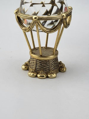 Vtg Swarovski trimlite Hot Air Balloon Vitrail Medium Coating (Gold) 72404 W Box