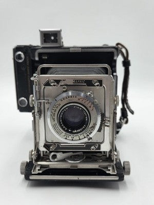 Vintage 1947 Graflex Crown Graphic 2x3 Camera Kodak Ektar 101mm f/4.5 Kalart
