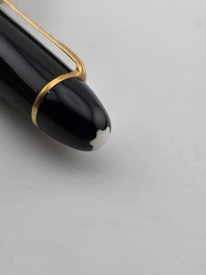 Montblanc 149 Fountain Pen, Tri-color 18C Broad Nib, late 1960s-Exc Condition