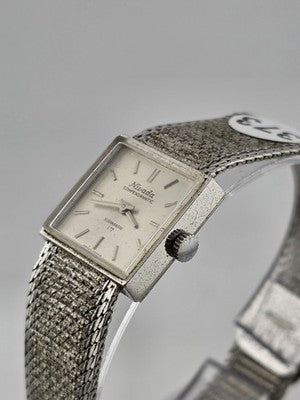 Rare 1960's Nivada Compensamatic Elghabashi 17J Swiss Ladies Mesh Watch. Works.