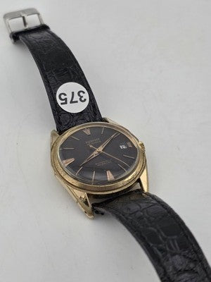 Rare 1960's Pierpont 25 J Automatic Incabloc Swiss Black Dial Men Watch. Works.