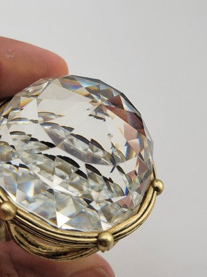 Vtg Swarovski trimlite Hot Air Balloon Vitrail Medium Coating (Gold) 72404 W Box