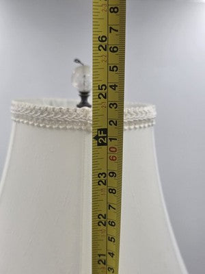 Ultra Rare French Baccarat Frosted & Clear Glass Classical Maiden Table Lamp.