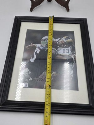 Willie McGinest Signed 8x10 Photo Beckett BAS COA BC27550 Framed Patriots Rams