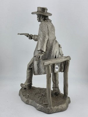 Franklin Mint Western Heritage Museum Fine Pewter The Gunfighter by Jim Ponter