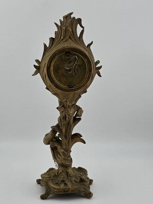Antique 19th C Jennings Brothers Art Nouveau “Holly” Clock 1891. Spring Broken