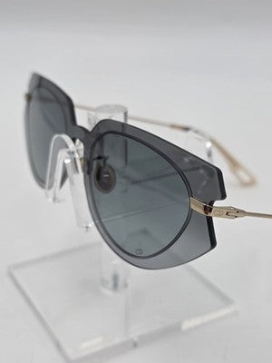Vtg Christian Dior Attitude 2 Sunglasses Grey Gold 2M01I Authentic 53mm W Case