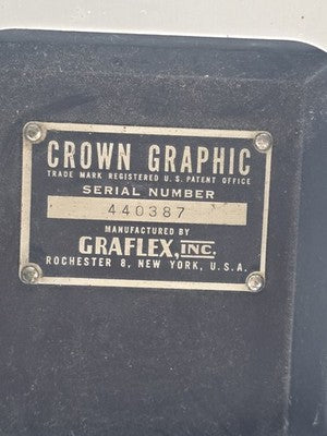 Vintage 1947 Graflex Crown Graphic 2x3 Camera Kodak Ektar 101mm f/4.5 Kalart