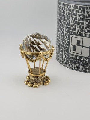 Vtg Swarovski trimlite Hot Air Balloon Vitrail Medium Coating (Gold) 72404 W Box