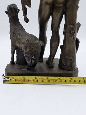 Rare Antique Italian Bronze Sculpture C 1830, Fauno Rosso' - A Nelli Roma.