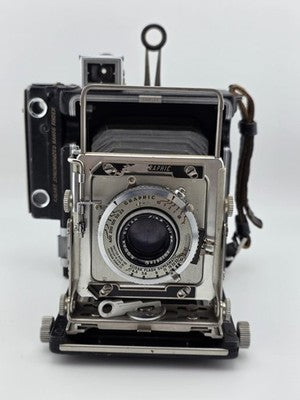 Graflex Crown Graphic 4x5 Camera Kodak Ektar 101mm f4.5 Flash Supermatic. Read.