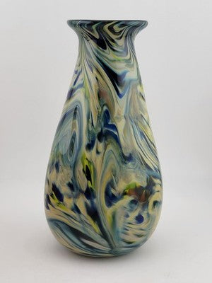 Rare One Of A Kind Collectible Scott Meyer 2009 Signed Fused Glass Vase.
