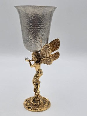 Rare K Dopita Studio Fairy Goblet Ltd Ed 221/300 Hand Made Tin Alloy Copper Art