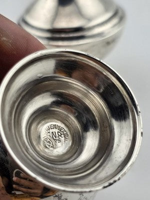 VINTAGE MEXICO STERLING SILVER SALT & PEPPER SHAKER SET  35 Grams. NOT WEIGHTED