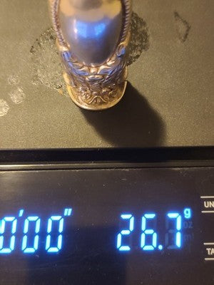 Rare Antique 19th C Victorian Ornate Repousse Sterling Silver Scent Snuff Bottle