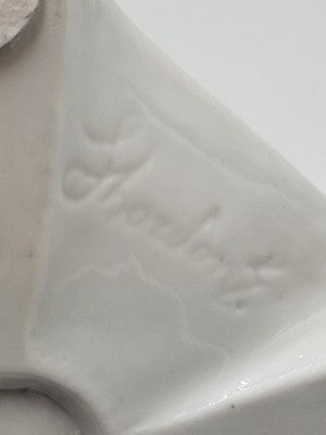 Antique OOAK Mid Century Ornate Hand Made Capodimonte Italy Large Vase No Chips