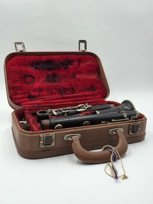 Rare Vintage Jeffrey Clarinet W/ Selmer Paris Mouthpiece France Case Untested