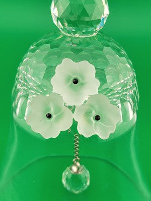 Vintage Swarovski Retired Crystal Dinner Table Bell 1981 5.75" Austria. VG Cond.
