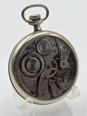 Antique 1892 Elgin Grade 118 17J 18S Pocket Watch Glass Exhibition Back Running
