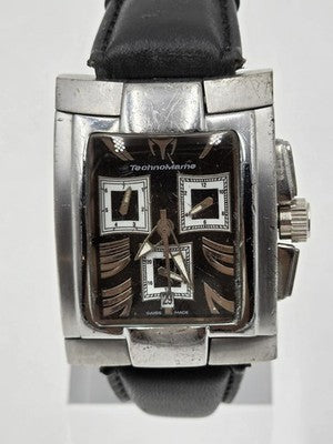TechnoMarine XSCM 00480 Hummer Swiss Chronograph Sapphire Men’s Watch WORKING