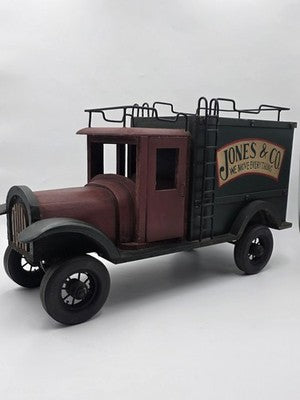 Vintage 24" Jones & Co "We Move Everything" wooden truck 1950s working steering
