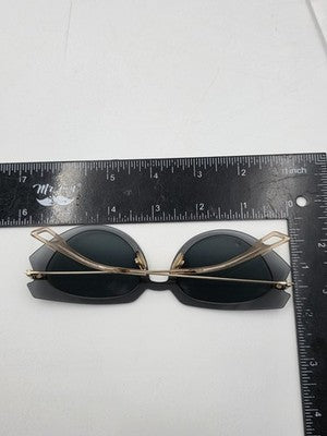 Vtg Christian Dior Attitude 2 Sunglasses Grey Gold 2M01I Authentic 53mm W Case
