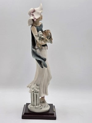 Giuseppe Armani Capodimonte Figurine Sophia W Puppy Porcelain Sculpture 0636C