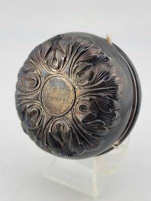 ANTIQUE VICTORIAN GORHAM STERLING SILVER TOY YOYO REPOUSSE LEAVES Steel Body