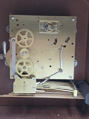 Beautiful Vintage Howard Miller Barwick 8 Day Triple Chime Clock Working Cond.