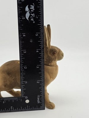 Rare Antique C1890 German Paper Mache Folk Art Composition Rabbit Candy.