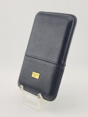 Rare Vintage S.T. Dupont Paris Black Leather Cigarette Case Made in Spain