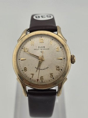 Vintage Elgin Shockmaster Self-Winding Automatic 10K Gold Filled Men's Watch