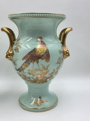 Rare Vintage Spode England Bone China Bird Garniture Urn Vase Bowl Set 3Pc