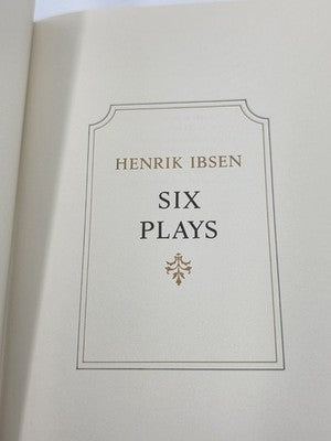 Henrik Ibsen Six Plays The Franklin Library Limited Ed. Leather Bound 1977. New.