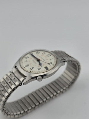 Vintage 1977 Bulova Accutron Railroad Approved Tuning Fork Watch 35mm M7 Runs